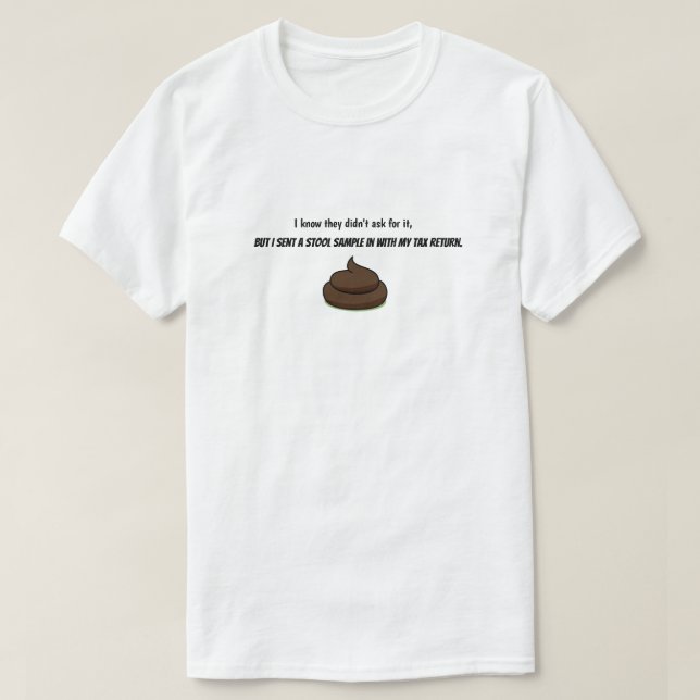 Camiseta Humor Fiscal (Frente do Design)