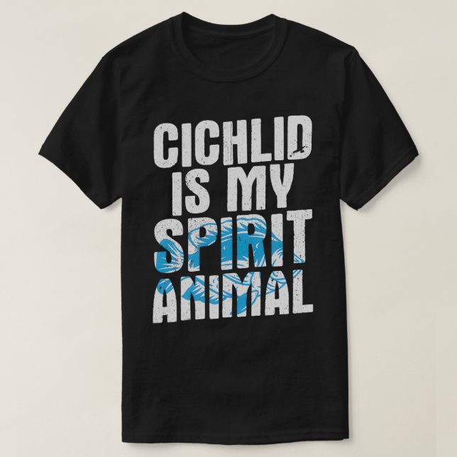 Camiseta Humor Fish Design Cote Chichlid Spirit (Frente do Design)