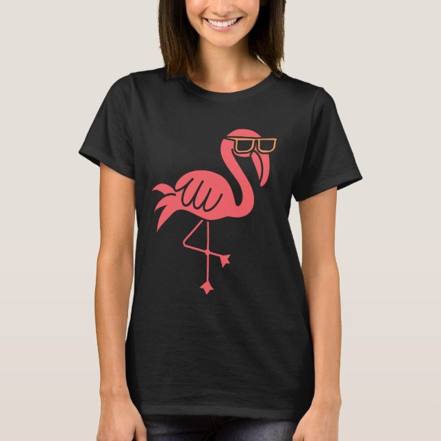 Camiseta Humor Flamingo Animais Simples e Bonitos Flam (Frente)