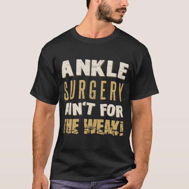 Camiseta Humor Forte com Cirurgia de Ankle (Frente)