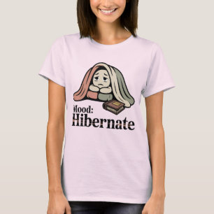 Camiseta Humor: Hibernar Cobertor Engraçado de Fadiga Emo