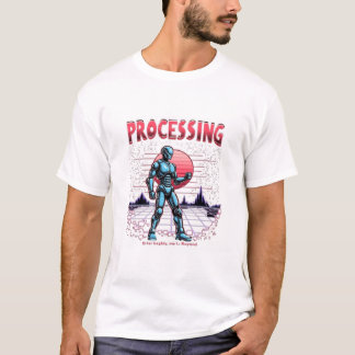 Camiseta Humor IA Retro-Futurístico