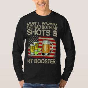 Camiseta Humor Imunização Vacinada Bebendo de Verão