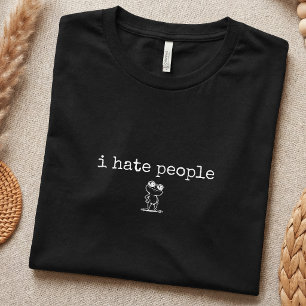 Camiseta Humor Introvertido Anti-Social Simples