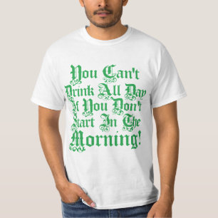 Camiseta Humor irlandês do bebendo