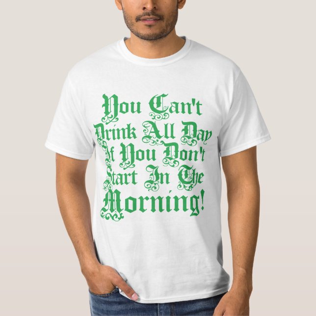 Camiseta Humor irlandês do bebendo (Frente)