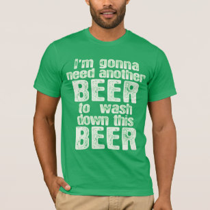 Camiseta Humor Irlandês do Dia da Cerveja Verde