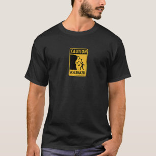 Camiseta Humor Judaico Cuidado Schlemazel Feriado de Hanukk