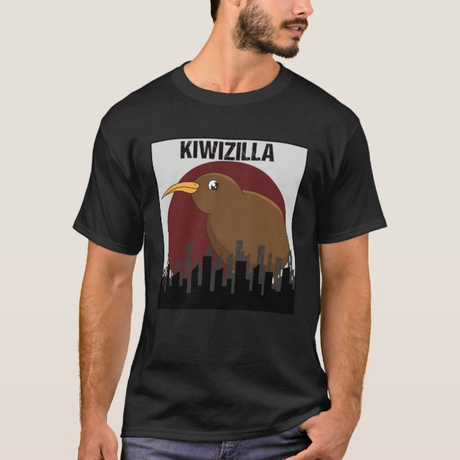 Camiseta Humor Kiwizilla Cute Kiwi (Frente)