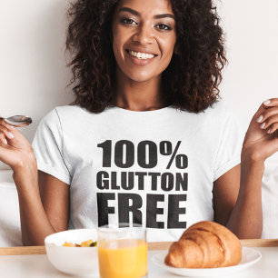 Camiseta Humor livre da dieta do Glutton