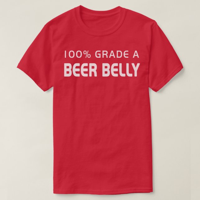 Camiseta Humor Malhação da Belly de Cerveja Engraçada dos H (Frente do Design)