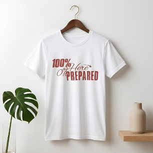 Camiseta Humor Medido Presente v Preparado Leve