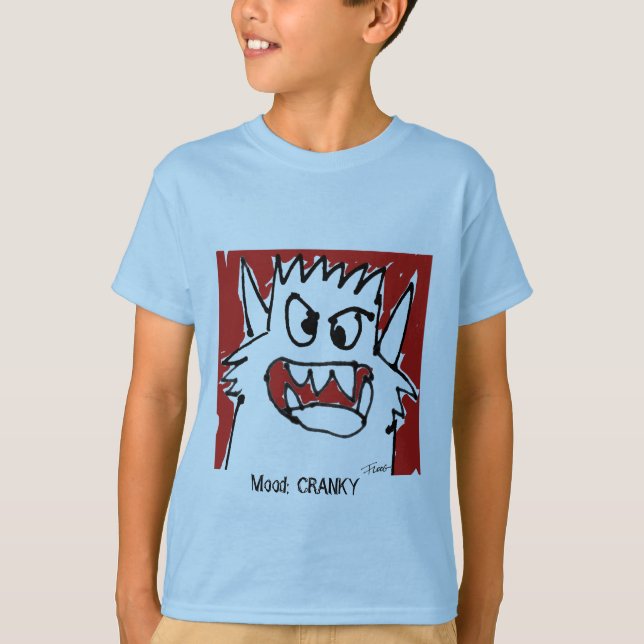Camiseta Humor:  Monstro bonito IRRITADIÇO (Frente)