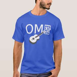 Camiseta Humor OMG Ukulele Acordo G Legal e Divertido
