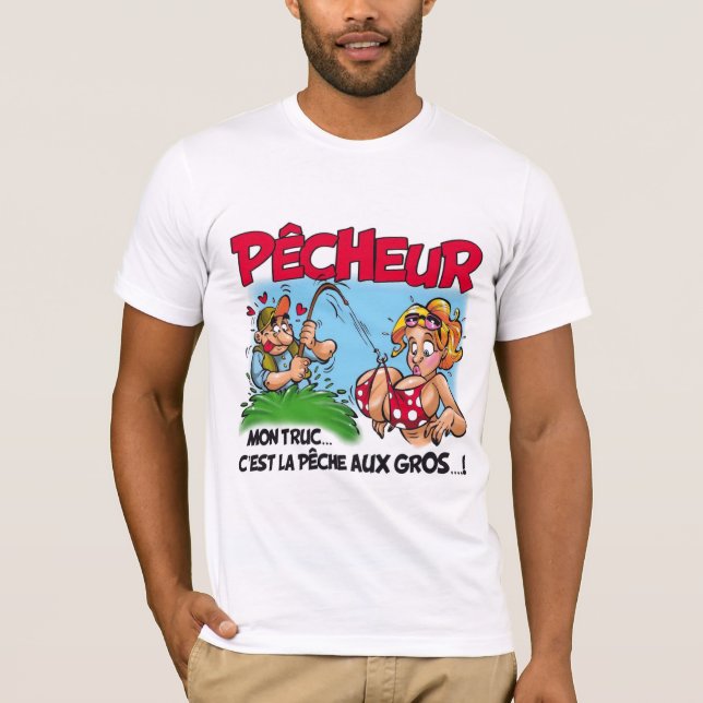 Camiseta Humor: p�cheur - (Frente)
