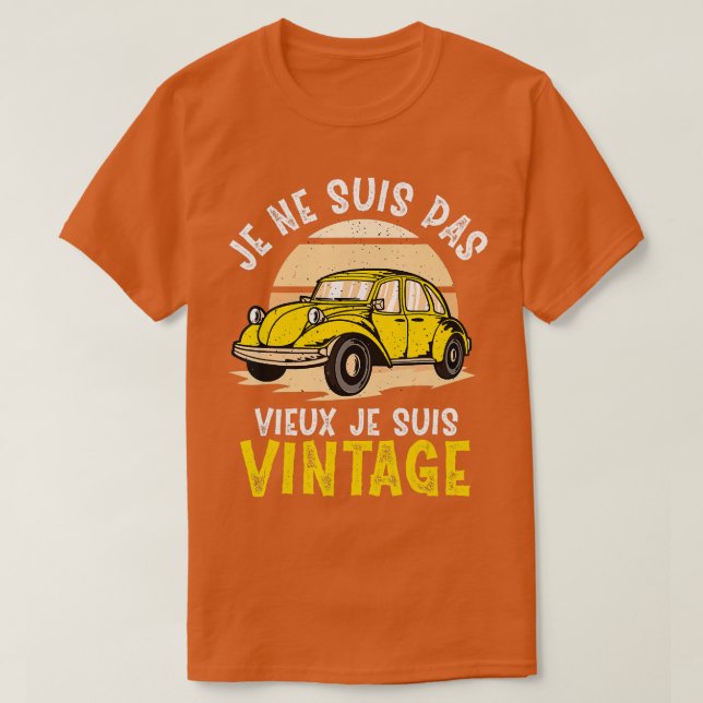 Camiseta Humor Papy Papi Gift Pai Humor Je ne suis pas (Frente do Design)