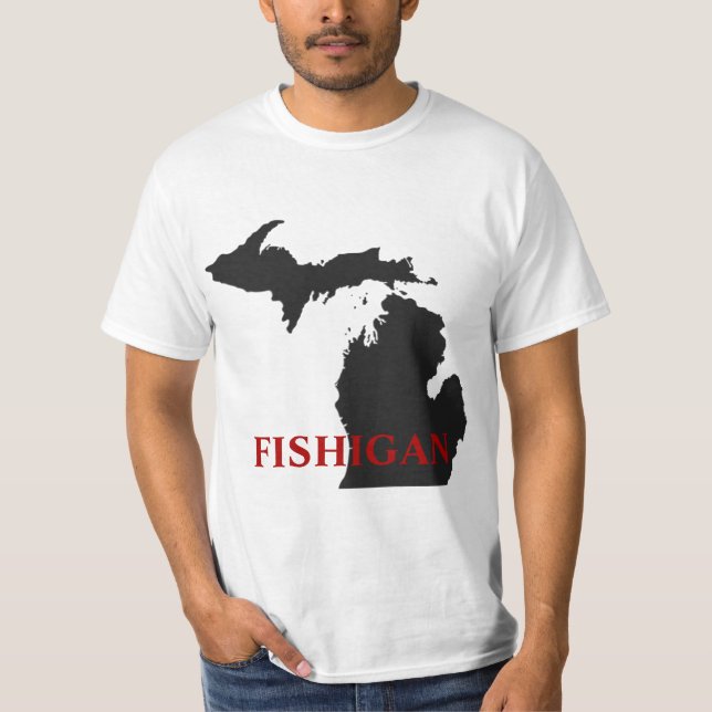 Camiseta Humor pescador do Michigan (Frente)