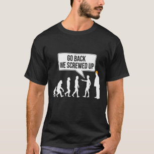 Camiseta Humor político engraçado anti-Trump evolução