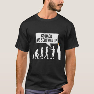 Camiseta Humor político engraçado da evolução anti-Trump