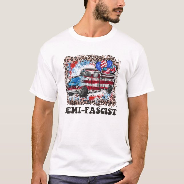 Camiseta Humor Político Semirfascista Biden Cita Pa Engraça (Frente)