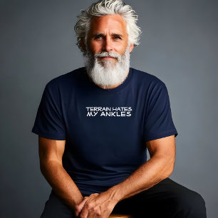 Camiseta Humor preto de caminhada camping trekking