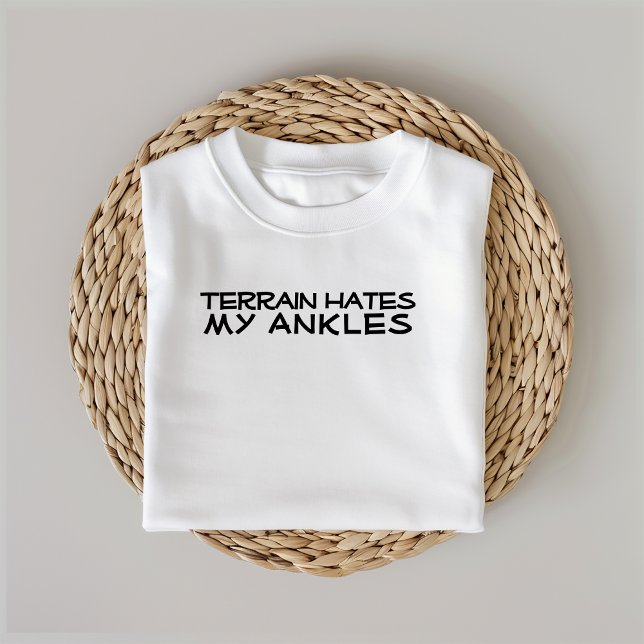 Camiseta Humor preto de camping de caminhada (Criador carregado)
