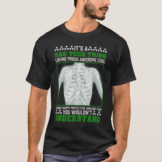 Camiseta Humor radiológico da Piada de tecnologia Rad engra (Frente)