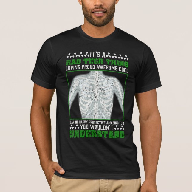 Camiseta Humor radiológico da Piada de tecnologia Rad engra (Frente)