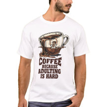 Humor Relacionável de Adulto Amante de Café