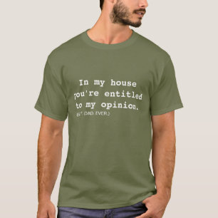 Camiseta Humor Sarcástico coisas que Pai diz