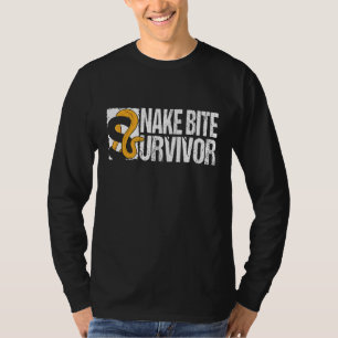Camiseta Humor Sobrevivente de cobra Bite Obtenha Recuperaç