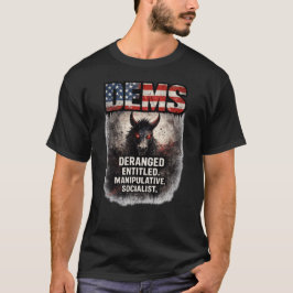 Camiseta Humor Socialista Manipulador Mimado Desajustado