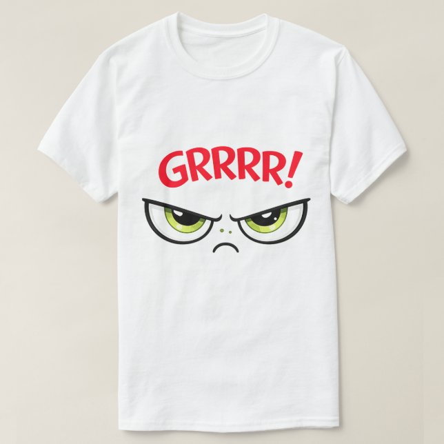 Camiseta  Humor The Green Sour Funny Grape Grrrrrrr (Frente do Design)