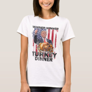 Camiseta Humor Trump Vencedor vencedor da Turquia Janta