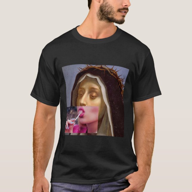 Camiseta Humor Virgin Mary Pulp2562png2562 (Frente)