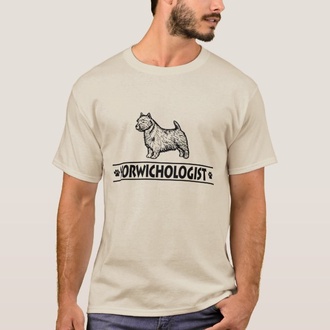 Camiseta Humorável Norwich Terrier (Frente)