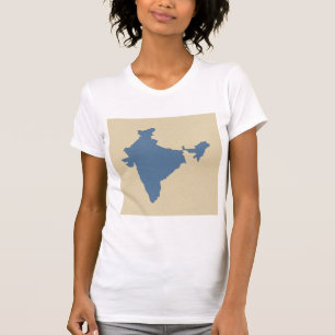 Camiseta Humores azuis India da especiaria de Kashmir