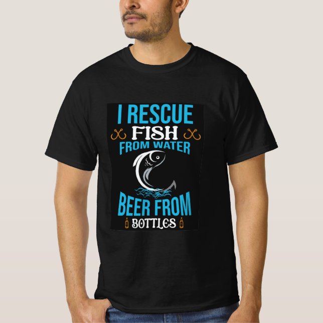 Camiseta Humorística de Pesca (Frente)