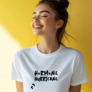 Camiseta Humorística impressão digital do bebê de gravidez 