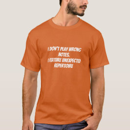 Camiseta humorística para músicos