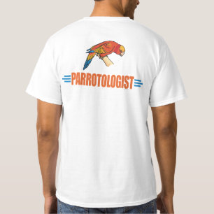 Camiseta Humorístico Eu Adoro Papagaios
