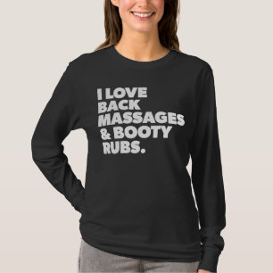 Camiseta Humorístico Eu Amo Massas de Volta e Botas Booty