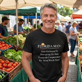 Camiseta Humorous Florida Man Wind Witch Hunt Anti-Trump