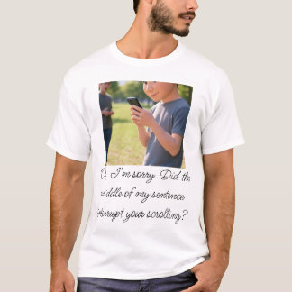 Camiseta Humorous Phone Addiction T-Shirt