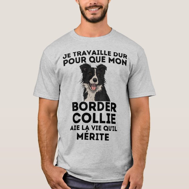Camiseta humour border collie (Frente)