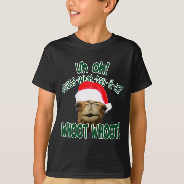 Camiseta Hump Day Camel Christmas  (Frente)