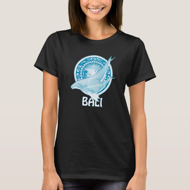 Camiseta Humpback Whales Dive Bali Indonésia (Frente)