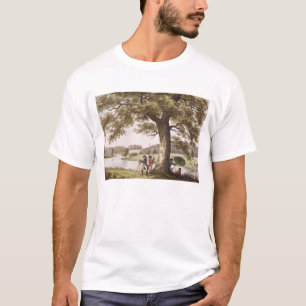 Camiseta Humphrey Repton que examina com um Theodolite