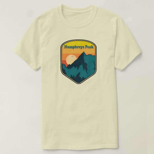 Camiseta Humphreys Peak Arizona Sunrise (Frente do Design)