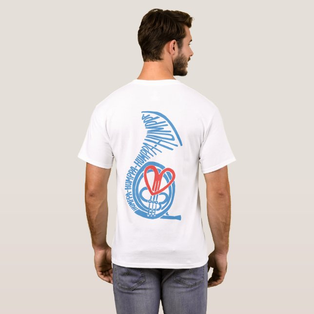Camiseta Humppa Love Blue2 Costas (Parte Traseira Completa)